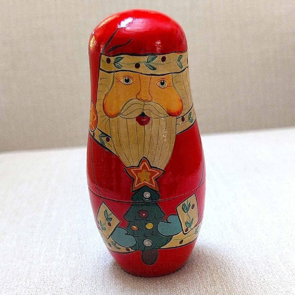 Festive Ganz Santa Claus Nesting Dolls by Ganz Set of 5